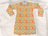 Orange Sequin Kurta Pajama