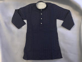 Navy Thread work Kurta Pajama