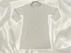 Sky Blue Thread Work Kurta Pajama