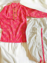 Pink Bandhani Kurta Dhoti