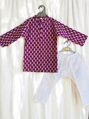 Purple Kurta Pajama