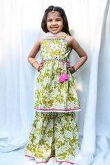 Olive Green Gharara