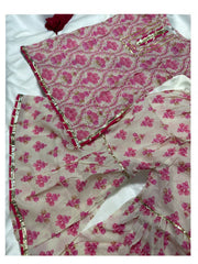 Pink and White Gharara - Daughter
