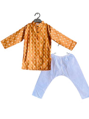 Bronze Chanderi Cotton Kurta Pajama