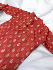 Rose Chanderi Kurta Pajama