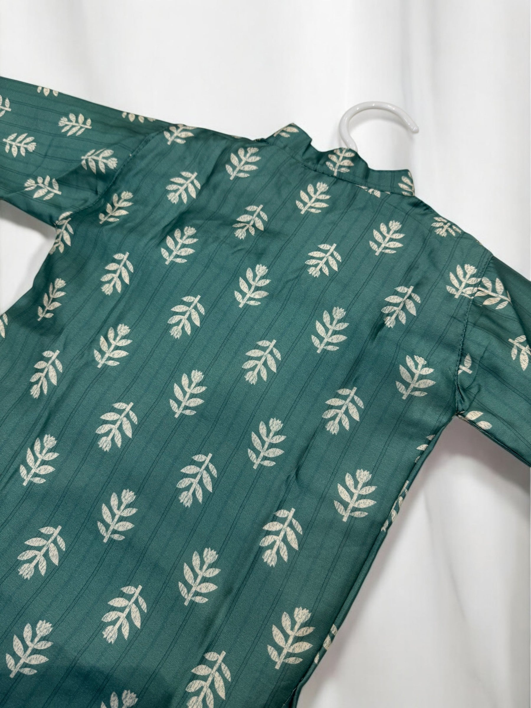 Chanderi Turquoise Kurta Pajama