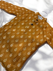 Bronze Chanderi Cotton Kurta Pajama