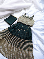 Green Mirror Lengha