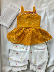 Mustard Bandhani Suit