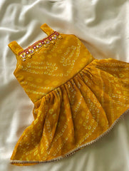 Mustard Bandhani Suit