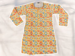 Orange Sequin Kurta Pajama