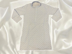 Sky Blue Thread Work Kurta Pajama