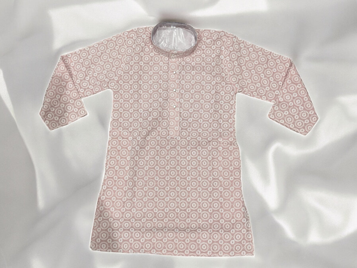 Pale Pink Thread Work Kurta Pajama