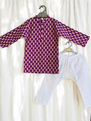 Purple Kurta Pajama