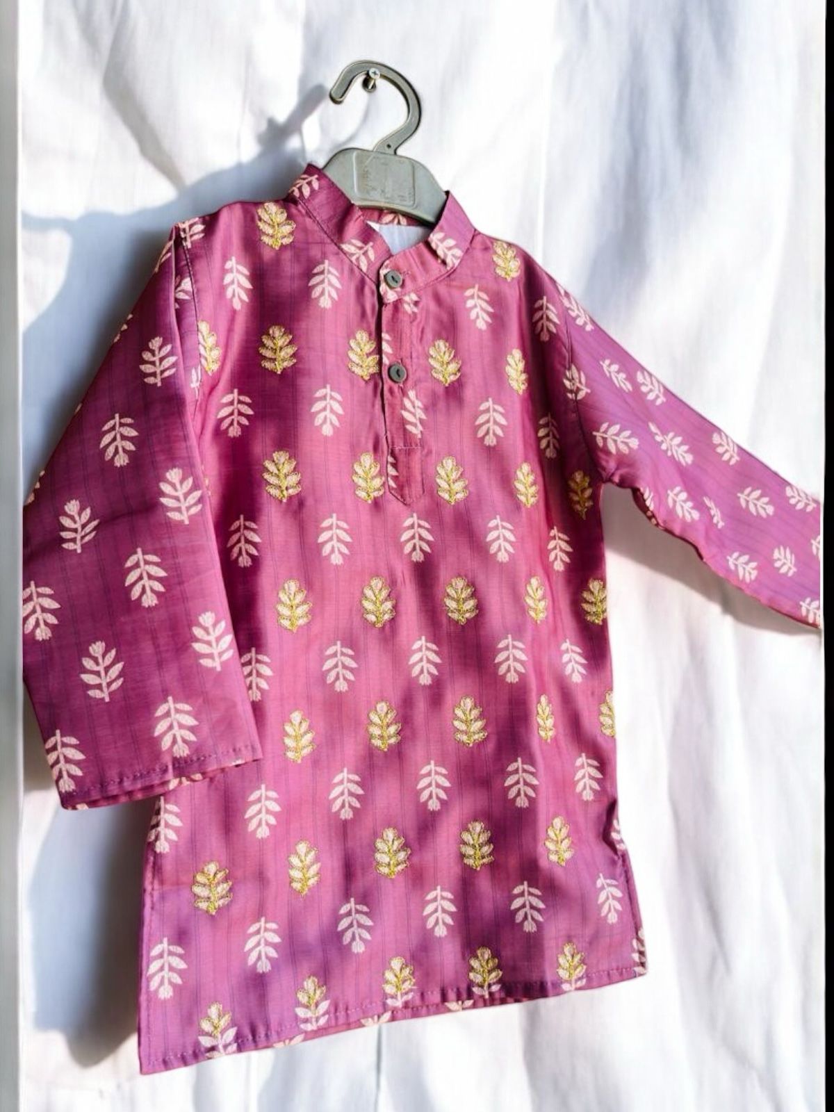 Purple Chanderi Kurta Pajama