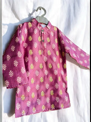 Purple Chanderi Kurta Pajama
