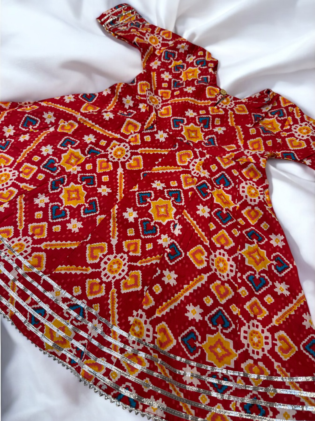 Red Aztec Gharara (matching boys available)