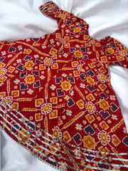 Red Aztec Gharara (matching boys available)