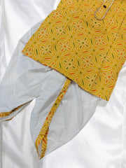 Yellow Bandhani Kurta Dhoti
