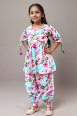 Floral Harem Pant Suit